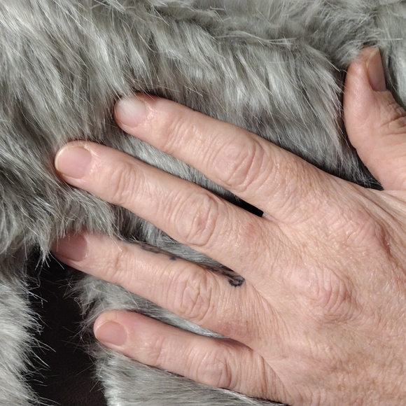 Woman's bagatelle faux fur suede coat size 1 - Picture 9 of 9